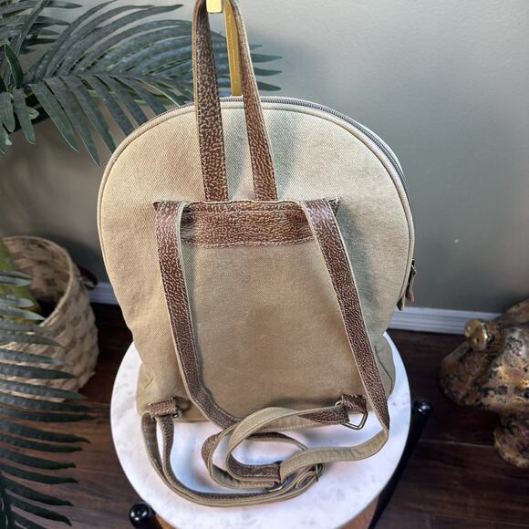 Myra Backpack Hair Hide Canvas weave tooled Leather Aztec Perfect Western main image 14